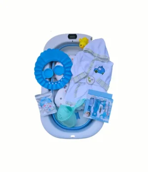 set de bañera plegable con accesorios para bebe