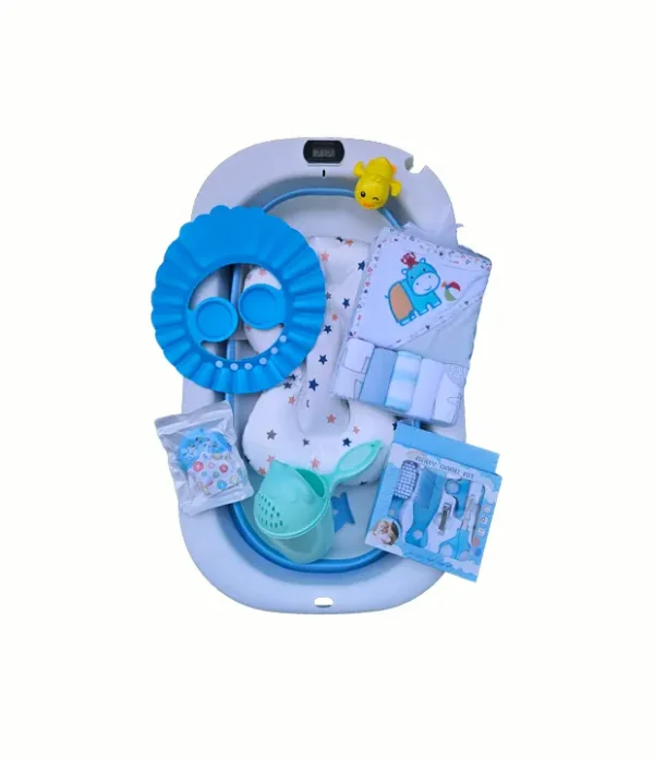 set de bañera plegable con accesorios bebe