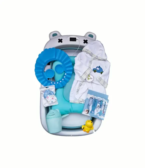 set de bañera plegable con accesorios thebukids