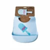 Set Babero de Silicona y Mordedor Paleta Set de babero y mordedor Babero de silicona con bolsillo Mordedor de silicona para bebé