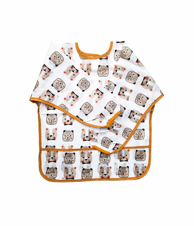 babero impermeable bebé, babero con mangas, babero enterizo, babero BLW, babero alimentación complementaria