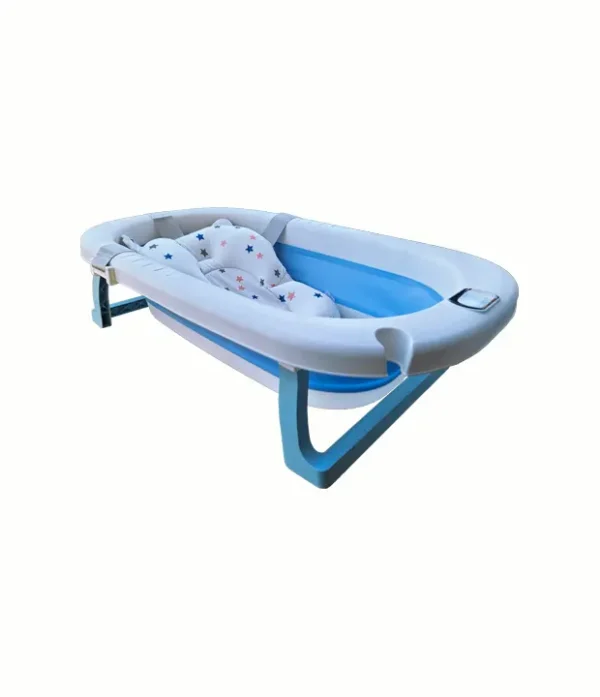 Bañera plegable para bebé Bañera con termómetro Tina de baño para bebé Bañera para recién nacido Bañera evolutiva Bañera con cojín de apoyo