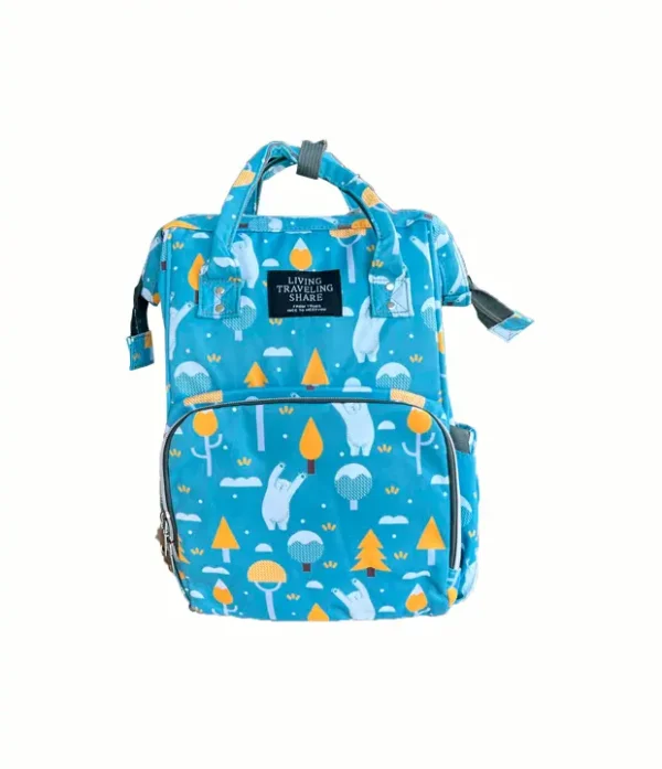 Mochila Maternal Pañalera con Estampados y Bolsillo Térmico