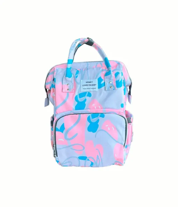 Mochila Maternal Pañalera con Estampados y Bolsillo Térmico
