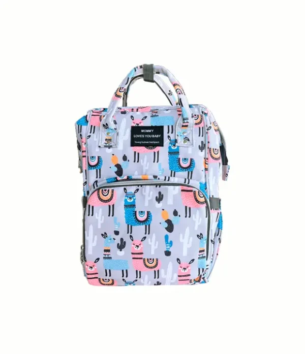 Mochila Maternal Pañalera con Estampados y Bolsillo Térmico
