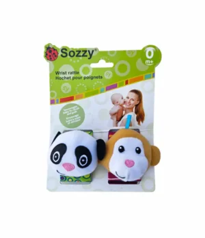 Sonajeros de muñeca Juguete de estimulación temprana Sonajero para recién nacido Juguete sensorial para bebé Juguete de alto contraste Juguetes Sozzy