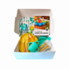 Set alimentación complementaria Box alimentación bebé Kit Baby Led Weaning (BLW) Vajilla de silicona para bebé Plato con ventosa Babero de silicona Chupete para fruta Mordedor de silicona Regalo baby shower Libre de BPA Primeros alimentos bebé TheBuKids alimentación infantil