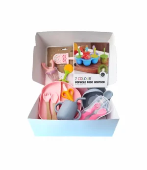 Set de alimentación complementaria Kit de inicio de alimentación bebé Regalo para baby shower Mega set de alimentación Vajilla completa para bebé Set de inicio BLW (Baby-Led Weaning)