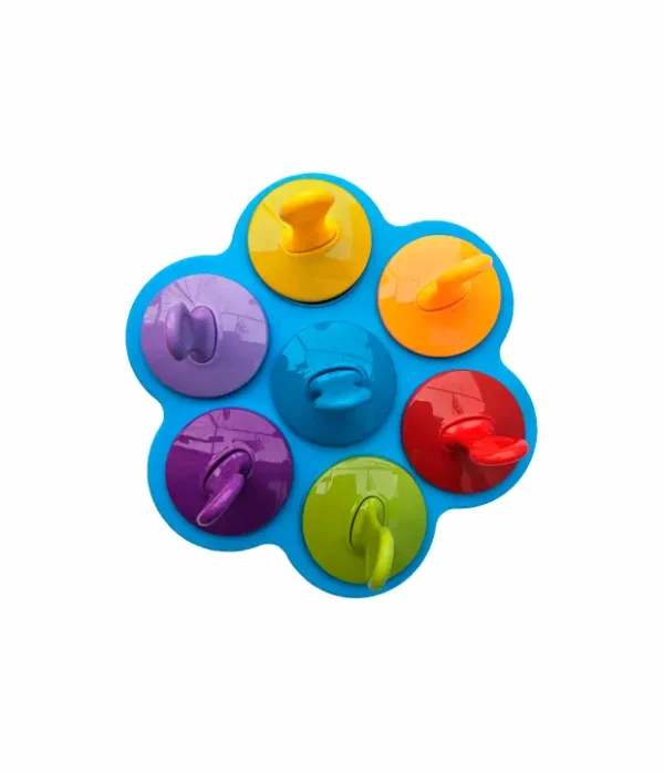Moldes de Silicona para Helados Caseros – Set de 7 Paletas de Colores | BPA Free