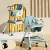 silla de comer para bebé, silla alta bebé, silla multifuncional bebé, silla mecedora bebé, silla con ruedas bebé, silla TheBuKids, silla alimentación complementaria, silla 5 en 1 bebé
