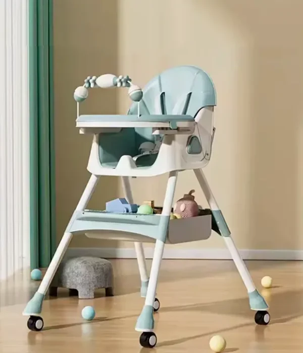 silla de comer para bebé, silla alta bebé, silla multifuncional bebé, silla mecedora bebé, silla con ruedas bebé, silla TheBuKids, silla alimentación complementaria, silla 5 en 1 bebé