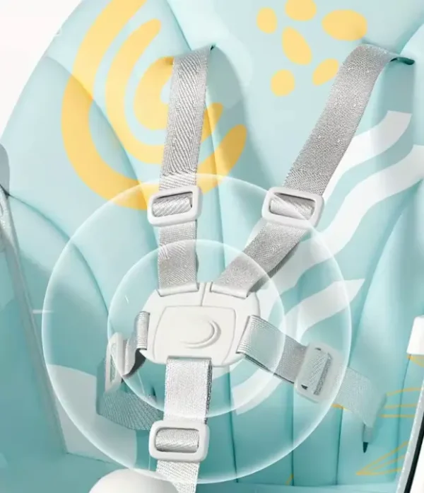 silla de comer para bebé, silla alta bebé, silla multifuncional bebé, silla mecedora bebé, silla con ruedas bebé, silla TheBuKids, silla alimentación complementaria, silla 5 en 1 bebé