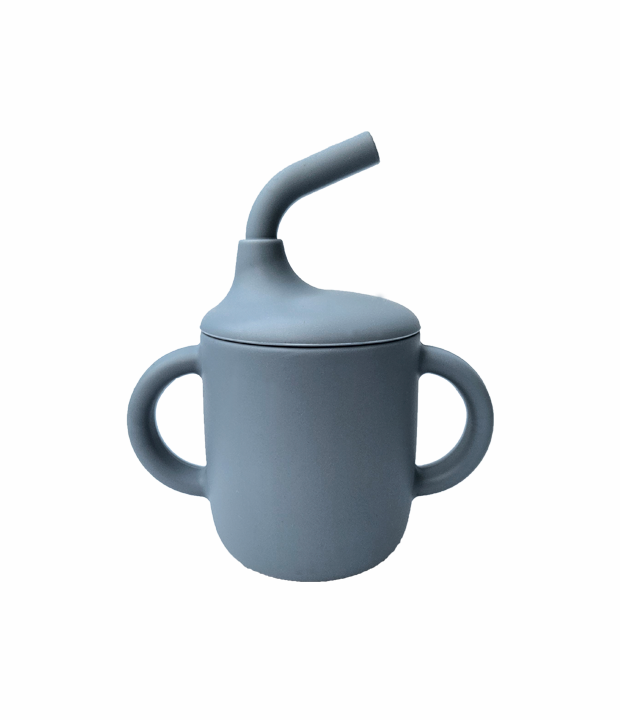 Vaso de aprendizaje para bebé Vaso de silicona para bebé Vaso con bombilla para bebé Vaso antiderrame Vaso de transición Vaso para bebé de 6 meses
