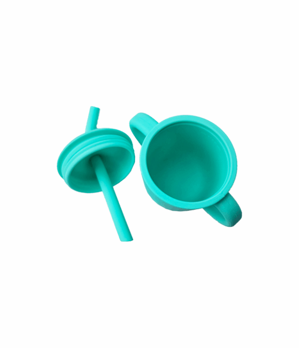 Vaso de aprendizaje para bebé Vaso de silicona para bebé Vaso con bombilla para bebé Vaso antiderrame Vaso de transición Vaso para bebé de 6 meses