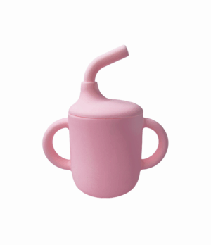 Vaso de aprendizaje para bebé Vaso de silicona para bebé Vaso con bombilla para bebé Vaso antiderrame Vaso de transición Vaso para bebé de 6 meses