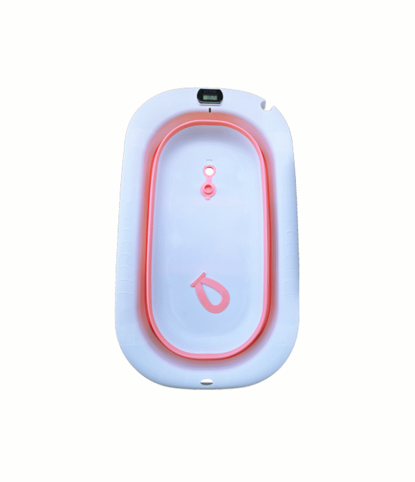 Bañera plegable para bebé Bañera con termómetro Tina de baño para bebé Bañera para recién nacido