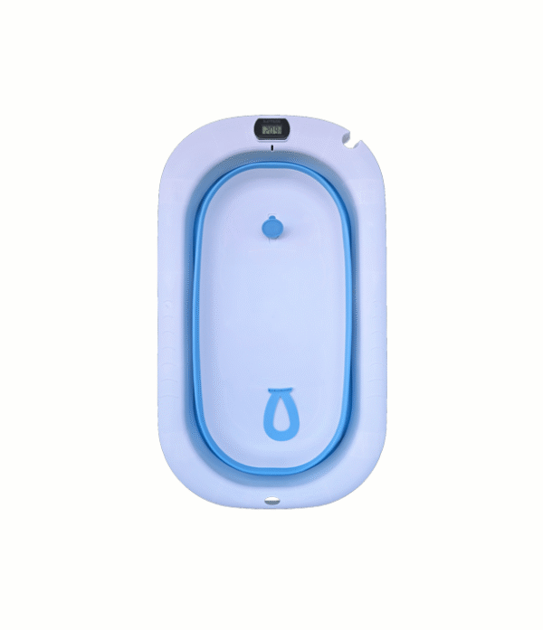 Bañera plegable para bebé Bañera con termómetro Tina de baño para bebé Bañera para recién nacido