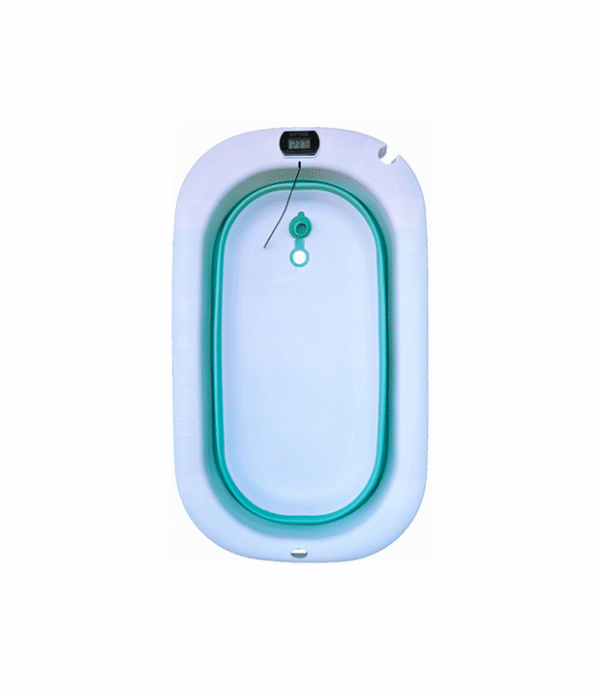 Bañera plegable para bebé Bañera con termómetro Tina de baño para bebé Bañera para recién nacido