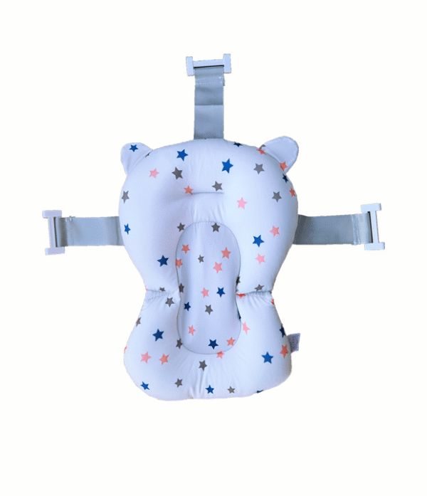 cojín de baño para bebé, soporte de baño bebé, cojín flotante bebé, cojín baño recién nacido, cojín baño antideslizante, cojín bañera bebé, TheBuKids baño bebé