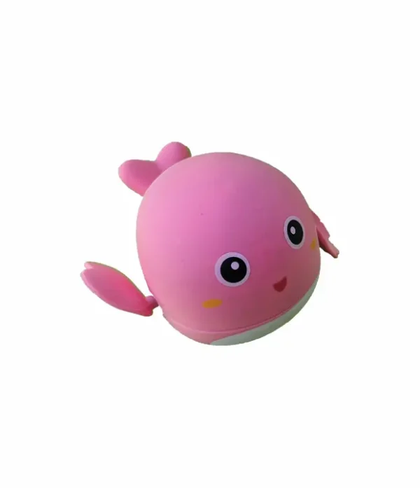 juguete-de-agua-ballena-rosa-nadador-a-cuerdas-flotador-thebukids juguete de agua bebé, patito flotante, ballena flotante, juguete baño niño, juguete nadador cuerda, juguete piscina infantil